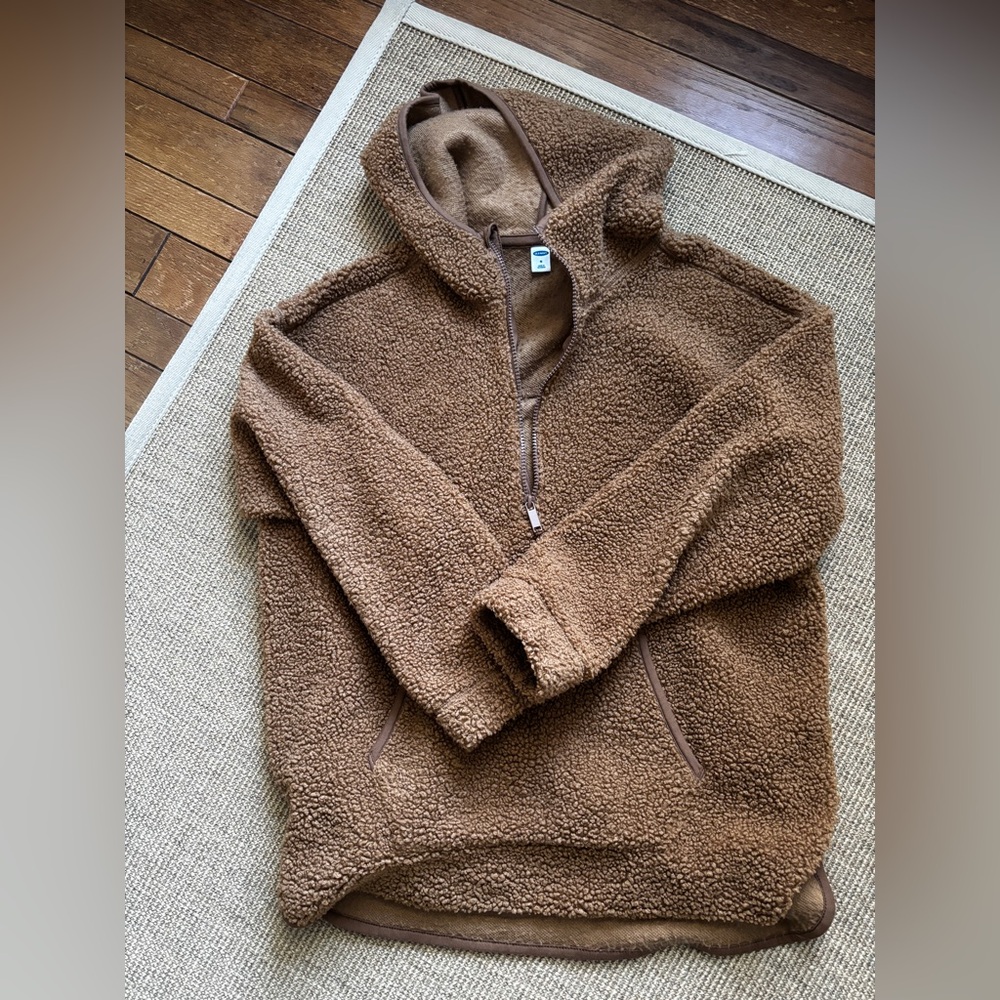 Old Navy Brown Sherpa Hoodie